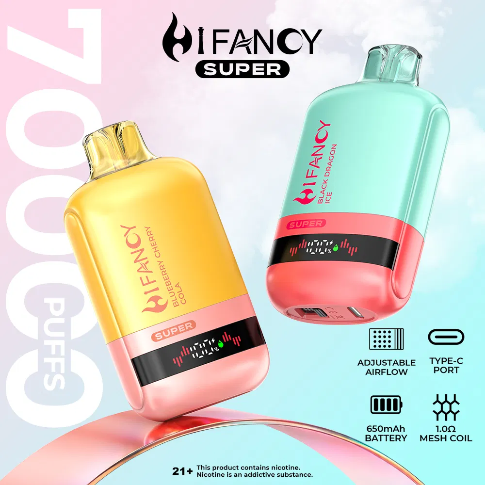 Hifancy Super 70000 Puff Vape Bil-Vape Rechargeable Warehouse tal-UE
